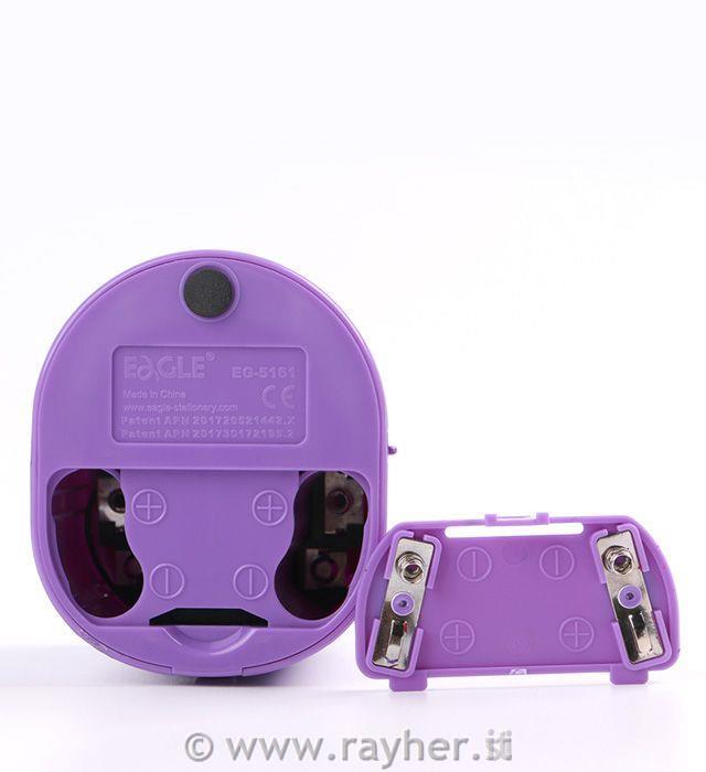 Baterijski šilček, lila, dve rezili