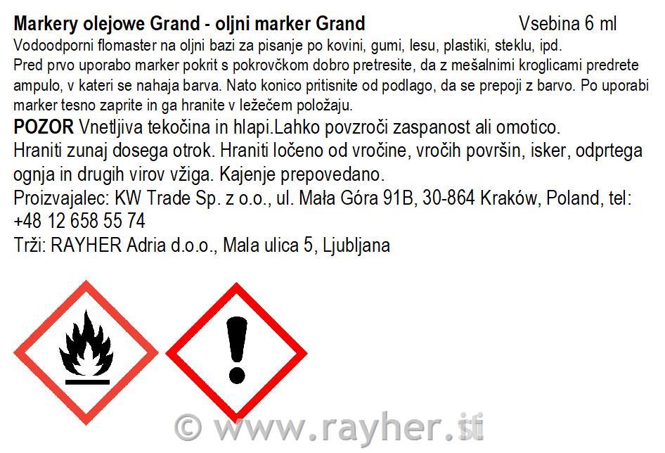 Pennarelli ad Olio Paint Grand, rosso