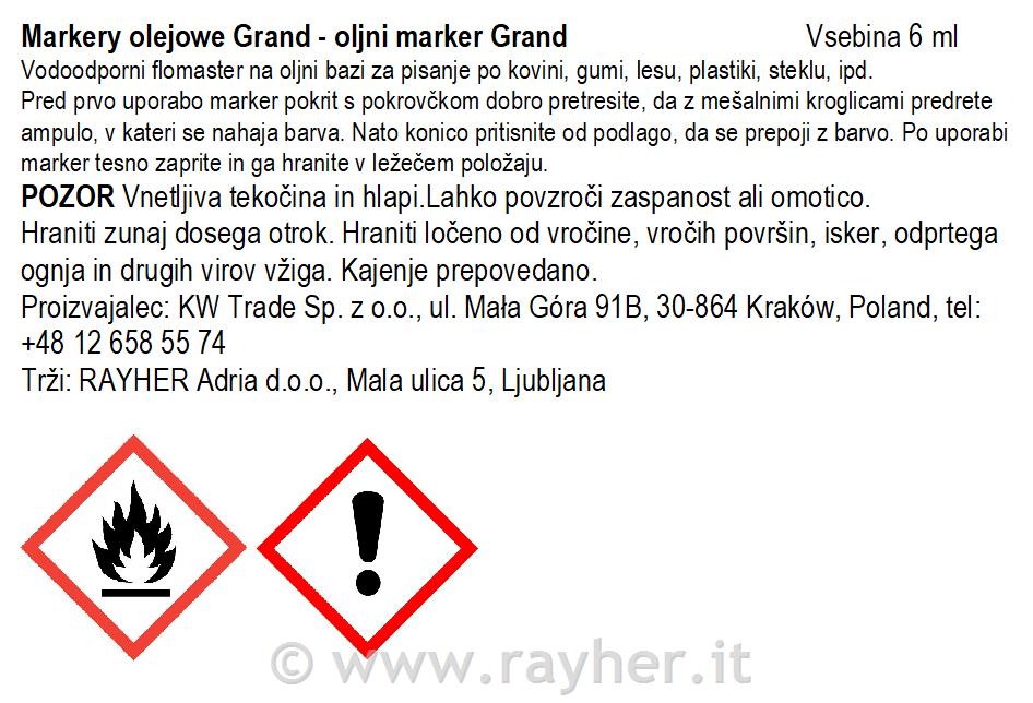 Marker Paint Grand GR-25 blue