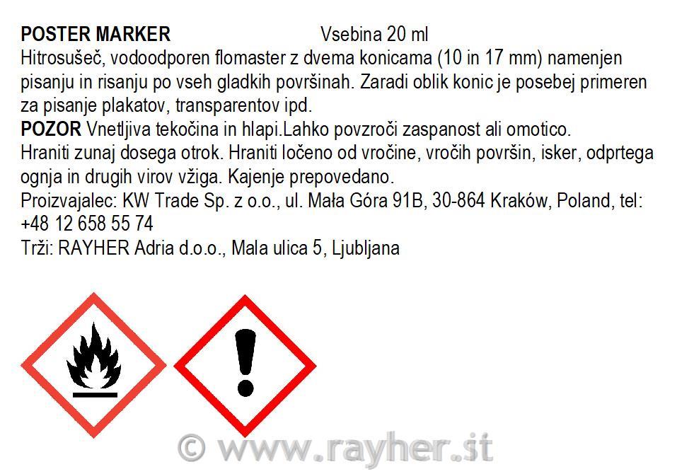 POSTER Marker, giallo