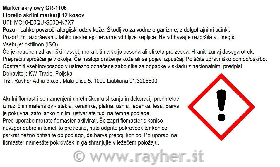 Marker acrilici set 12