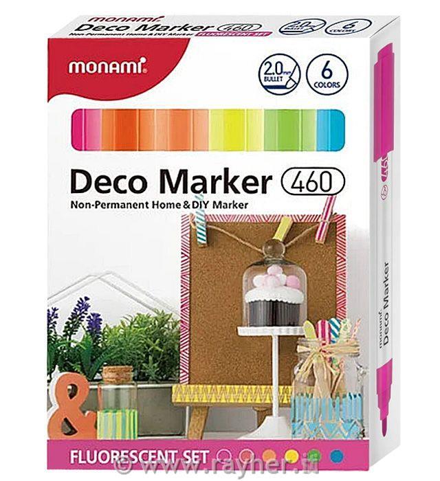 Marker acrilici set 6, Fluorescent