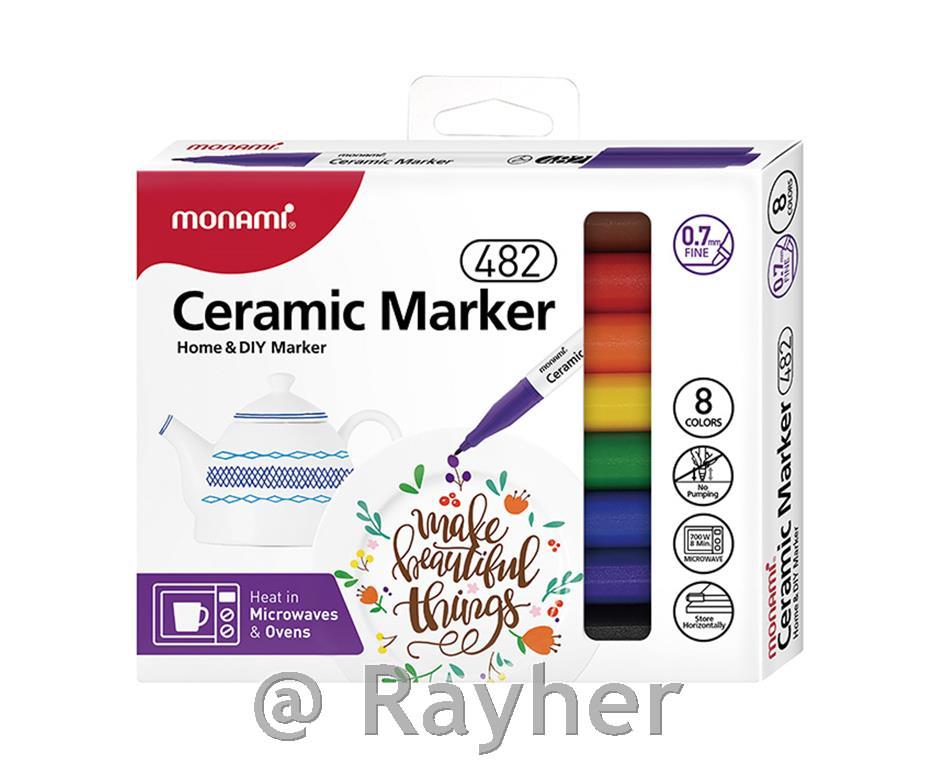 Ceramic marker F, MonAmi, set 8
