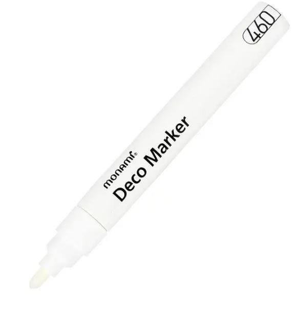 Marker acrilico, bianco, 2 mm