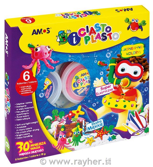 I.Clay Amos, 6 barve, 6 x 18 g, 4 modelirke