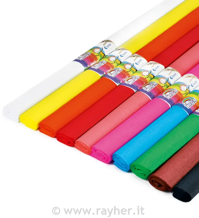 Carta crespa, set 10, 200 x 50 cm