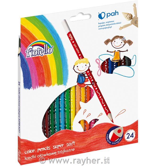 Matite colorate, super soft, set 24