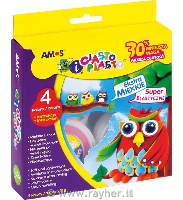 Paste per modellare Amos, 4x18g