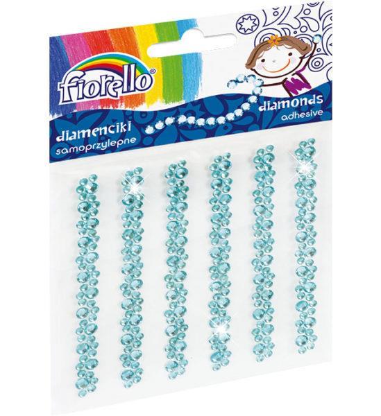 Kristali, samolepilni, turkizni