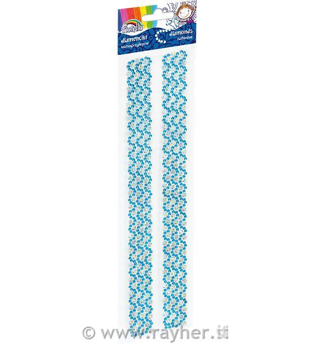 Kristali, samolepilni, svetlo modri