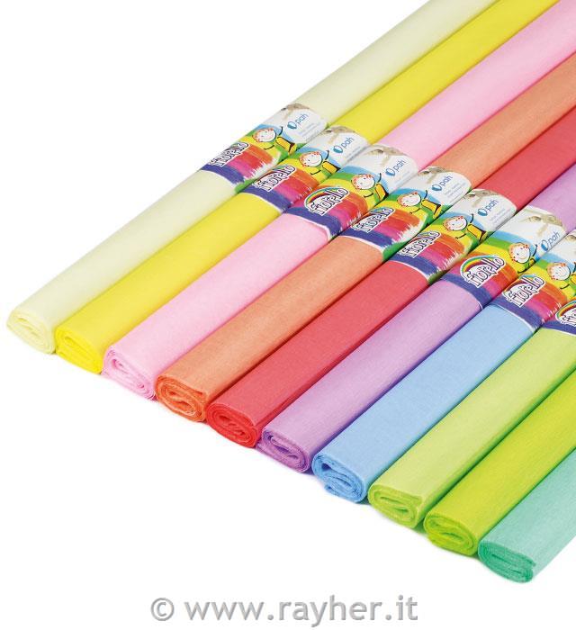 Carta crespa, pastello, set 10