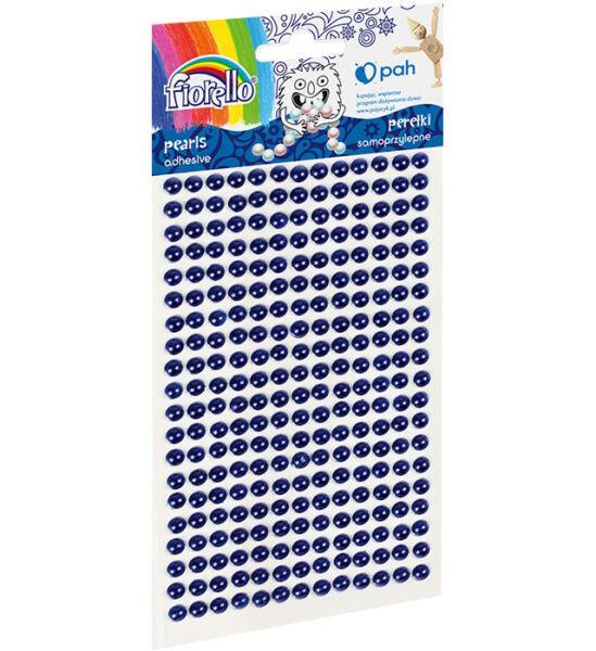 Semiperle, autoadesive, blu