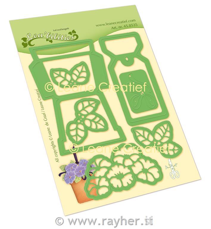 Multi die: Flower potCut & Embossing die