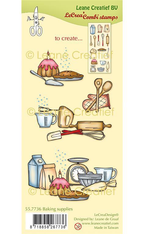 Clear stamp: Baking supplies