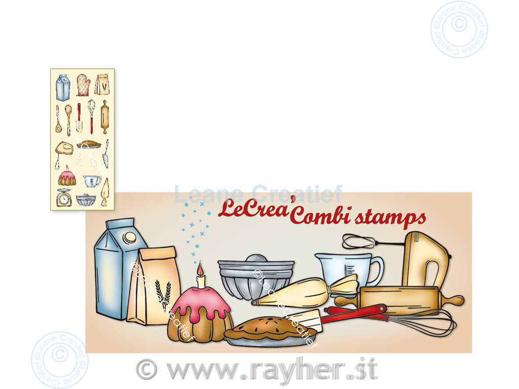 Clear stamp: Baking supplies