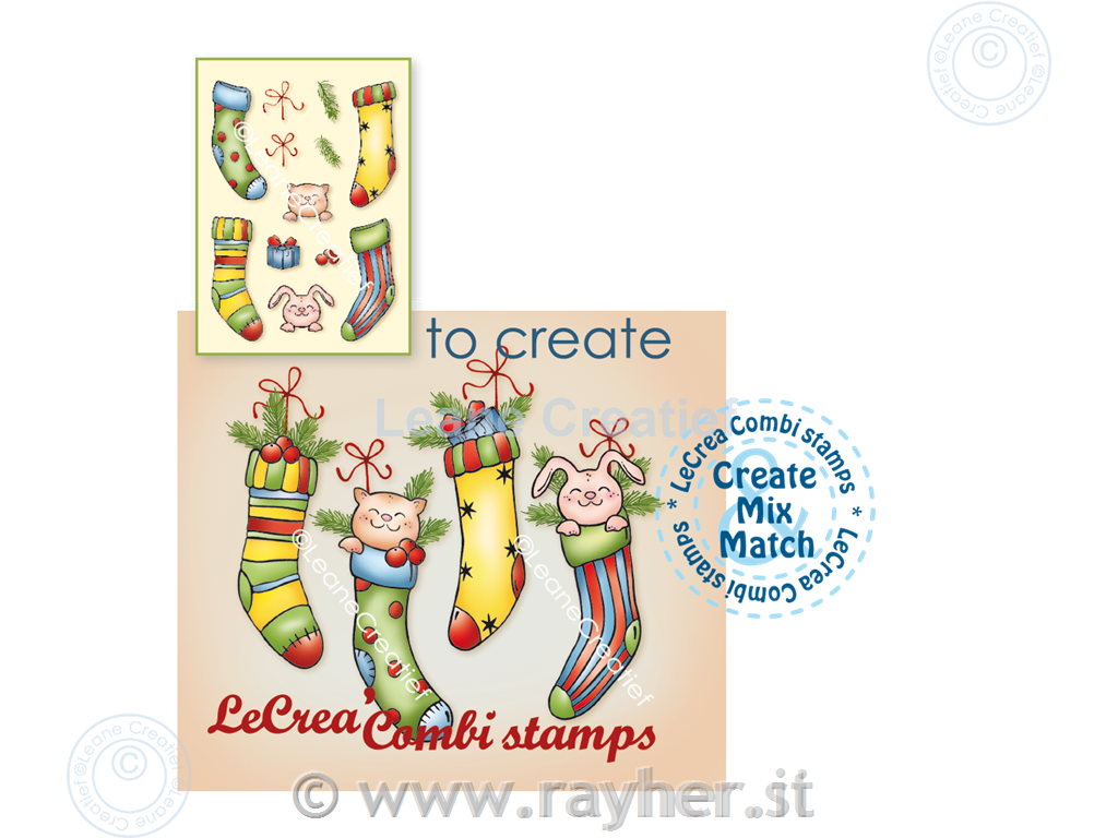 Štampiljka LeCreaDesign: Božične nogavice