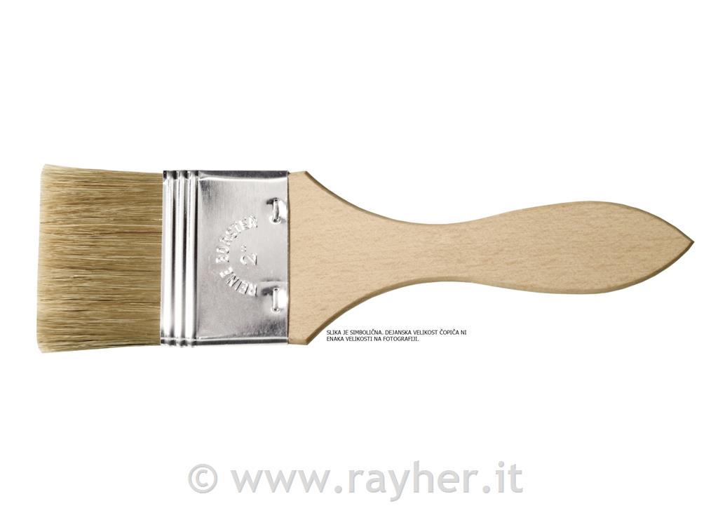 Pennello Lineo 318 N. 1''setola, manico lungo non laccato