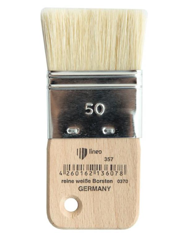 Pennello Lineo 357 50mmsetola, manico corto, non laccato
