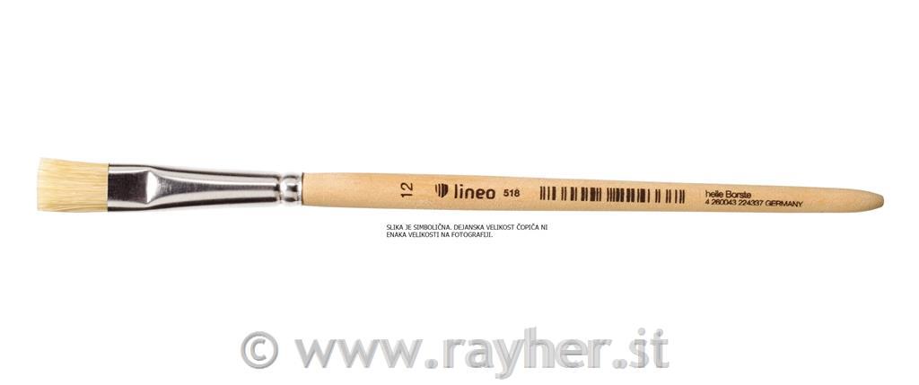 Pennello Lineo 518 N. 38setola, manico corto, non laccato