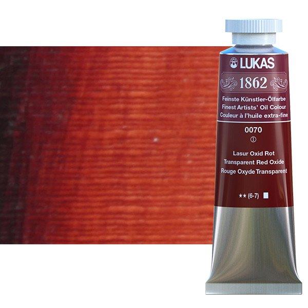 Lukas 1862 PRO oljna barva 37 ml Transparent Red Oxide