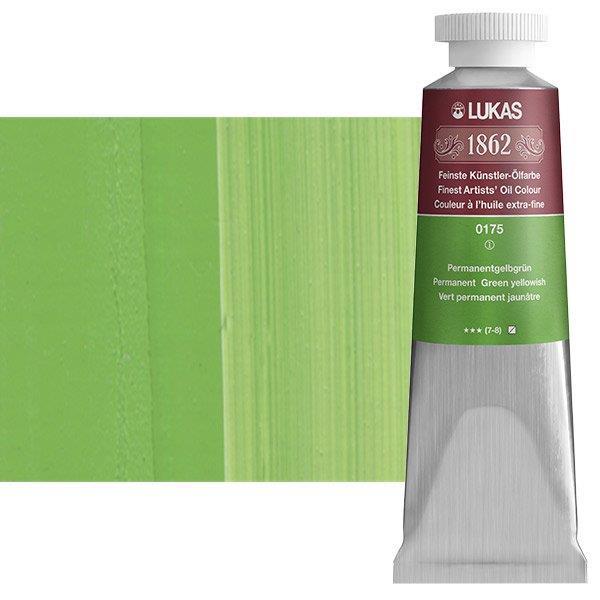 Lukas 1862 PRO pittura ad olio 37 mlPermanent Green Yellowish