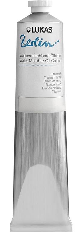Lukas Berlin a olio diluibile con acqua200 ml; Titanium White