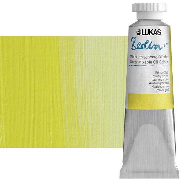 Lukas Berlin a olio diluibile con acqua37 ml; Primary Yellow