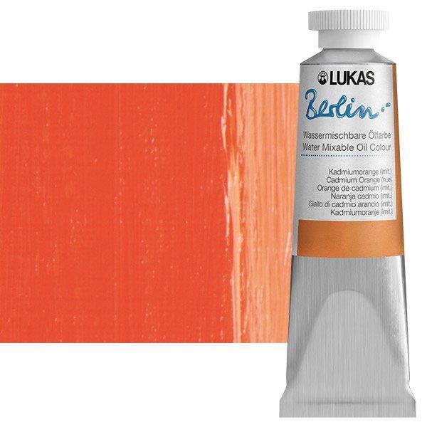 Lukas Berlin watermixable oil 37 mlCadmium Orange (Hue)