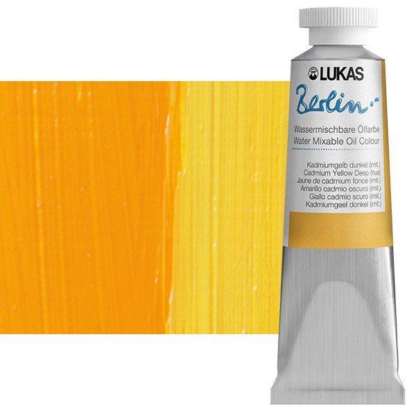 Lukas Berlin watermixable oil 37 mlCadmium Yellow Deep