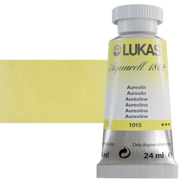 Lukas 1862 PRO akvarelna barva 24ml Aureolin
