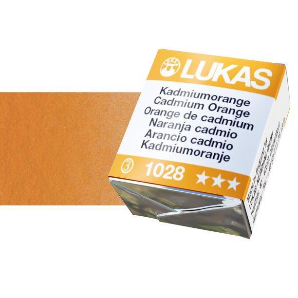 Lukas 1862 PRO akvarelna barva tabletka Cadmium Orange