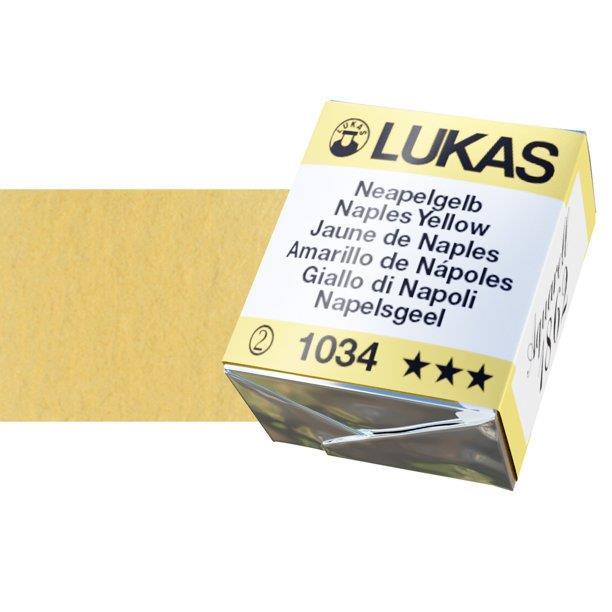 LUKAS AQUARELL 1862 NAPLES YELLOW1/2 pan