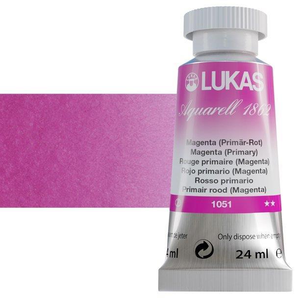 Lukas 1862 PRO akvarelna barva 24ml Magenta (Primary)