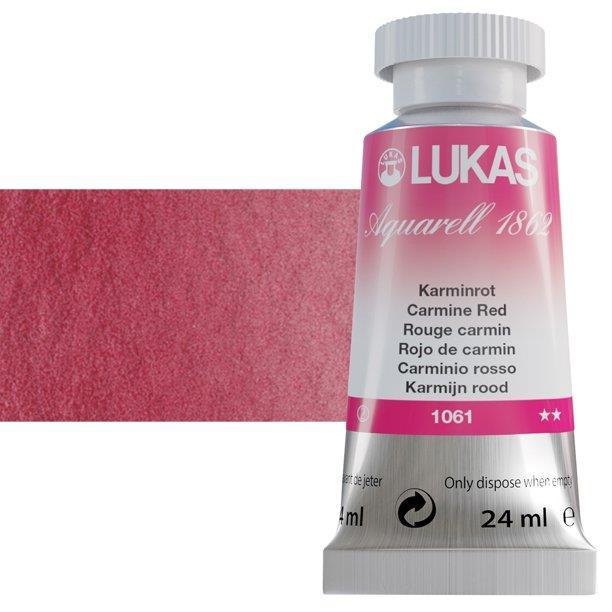 LUKAS AQUARELL 1862 CARMINE RED24 ml