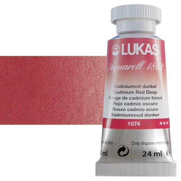 LUKAS AQUARELL 1862 CADMIUM RED DEEP24 ml