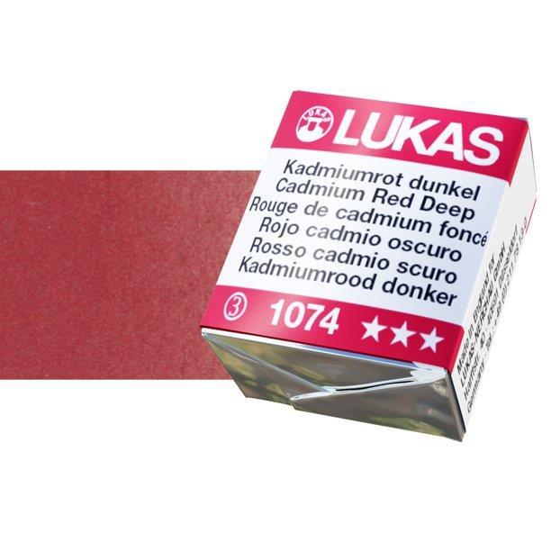 LUKAS AQUARELL 1862 CADMIUM RED DEEP1/2 pan