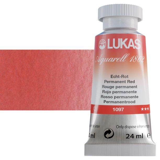 LUKAS AQUARELL 1862 PERMANENT RED24 ml