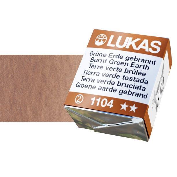 Lukas 1862 PRO akvarelna barva tabletka Burnt Sienna