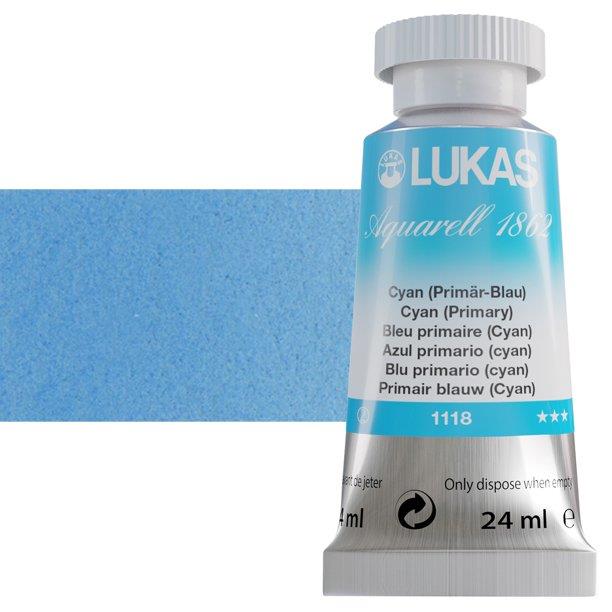 LUKAS AQUARELL 1862 CYAN BLUE (PRIMARY)24 ml