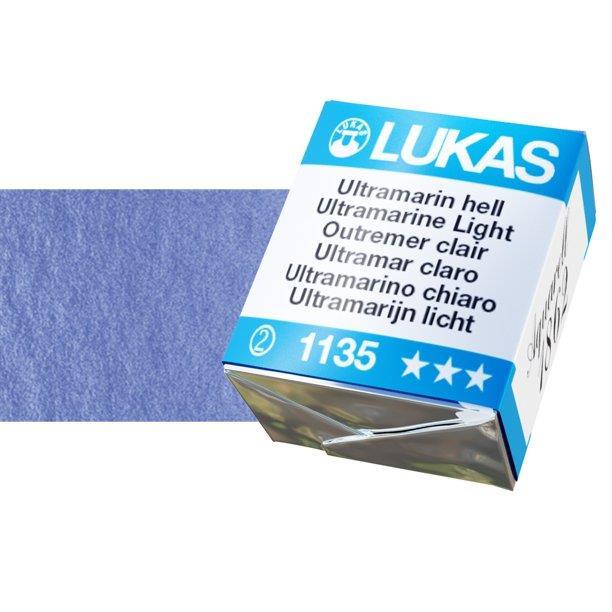 LUKAS AQUARELL 1862 ULTRAMARINE LIGHT1/2 pan