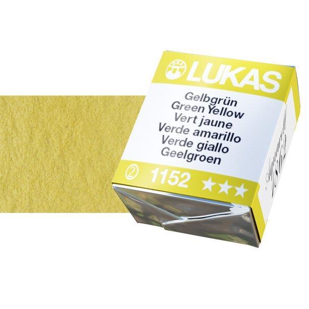 Lukas 1862 PRO akvarelna barva tabletka Green Yellow