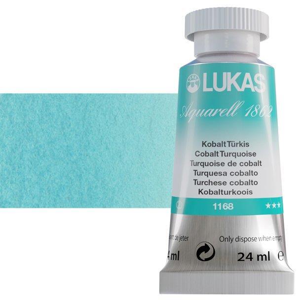 Lukas 1862 PRO akvarelna barva 24ml Cobalt Turquoise