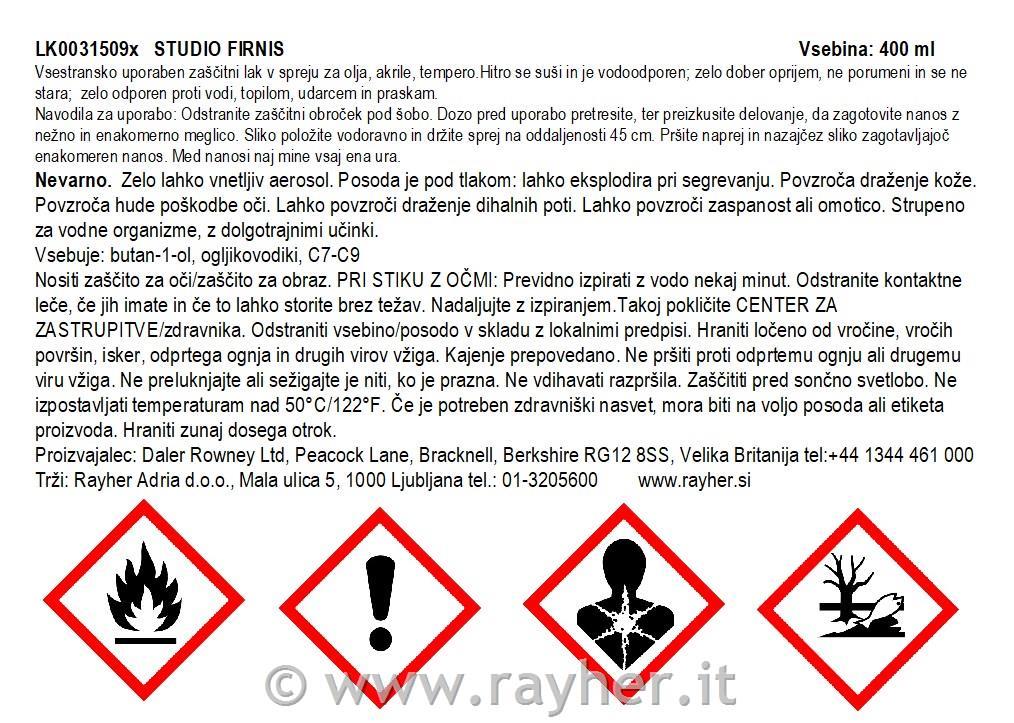 STUDIO lak v spreju mat 400 ml