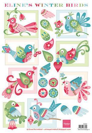 DECOUPAGE IMMAGINI, UCCELLI INVERNALI21 x 29,7 cm