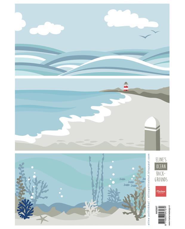 LIST S SLIČICAMI, OZADJA - OCEAN