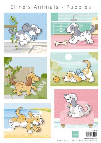 IMMAGINI DECOUPAGE:ELINE'S ANIMALS PUPPIES