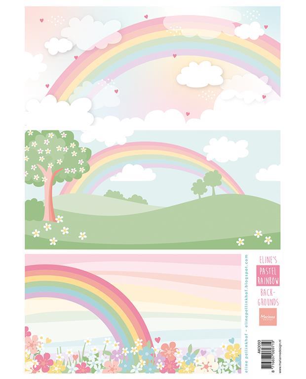 Immagini Decoupage: Pastel Rainbow