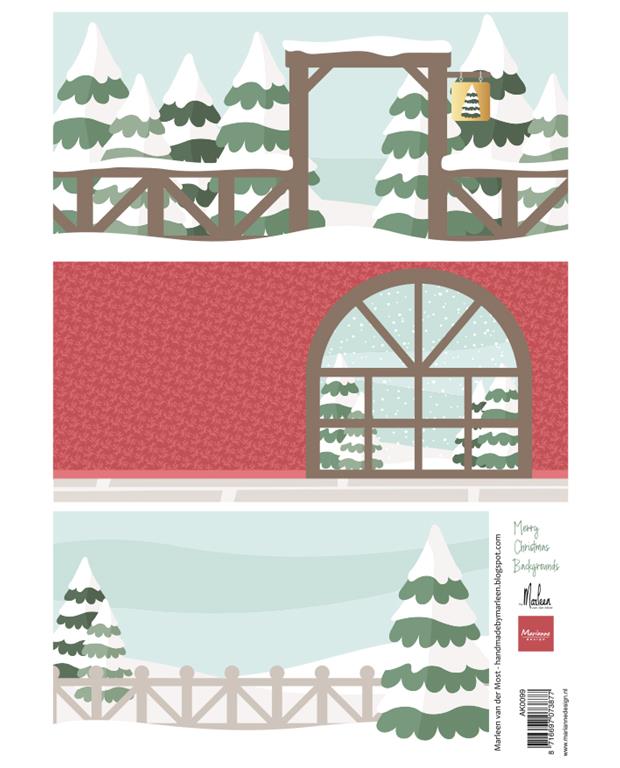 Immagini Decoupage: Sfondi di BuonNatale di Marleen