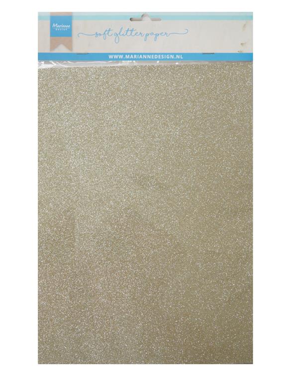 Carta Glitter, 5 x A4, oro