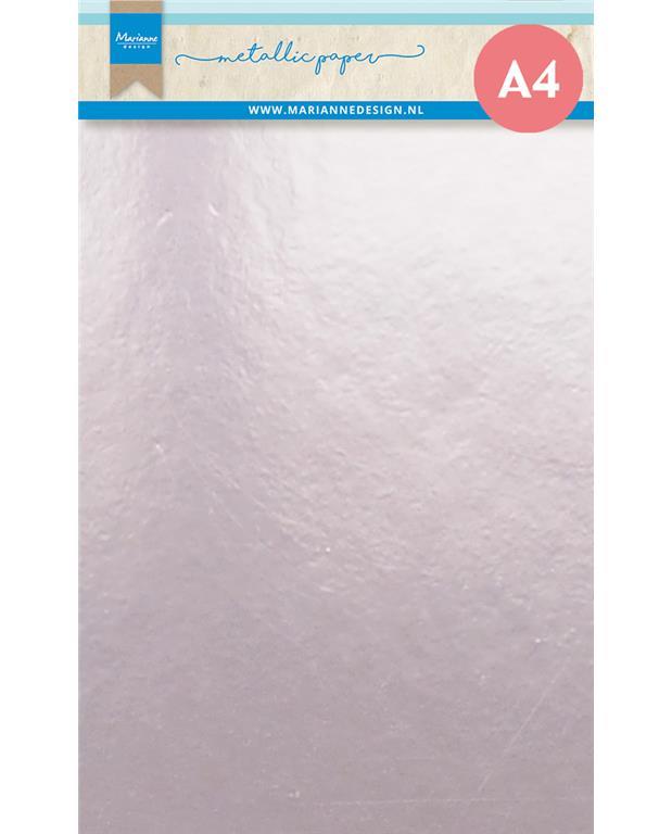 Metalic papir - Sv. roza, 5 x A4, 200 g